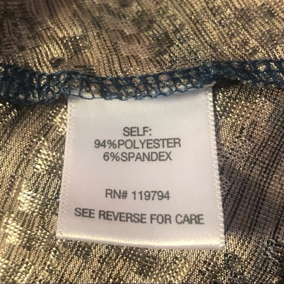 One World Colorful Metallic Top Women’s Sz S - Picture 7 of 7